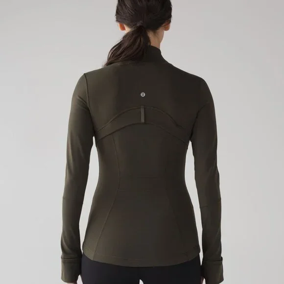 (6891) LULULEMON DEFINE JACKET in DARK OLIVE sz 8 - Picture 2 of 4